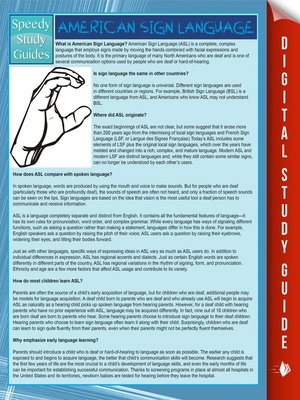 cover image of American Sign Language